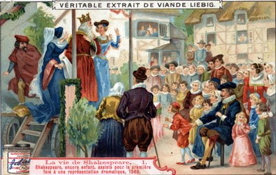 Shakespeares liv: Barnet Shakespeare deltog för första gången i en dramatisk föreställning av Unknown artist