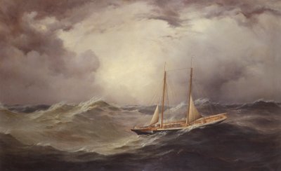 Livland efter att ha förlorat bogspröt i mitten av Atlanten, 1871 av Unknown