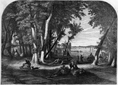 Ön Croissy, i sumé - Gravyr i "" Le Journal Illustré"" av Unknown artist