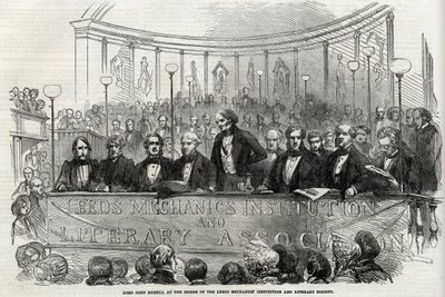 Lord John Russell (1:e Earl Russell) (1792-1878) Vid Soiree Of The Leeds Mechanics