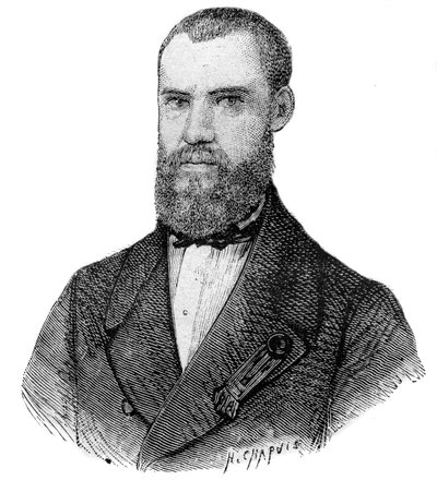Louis-Francois-Rene-Paul de Fleet, känd som Paul de Fleet (1817 -1860) upptäcktsresande, uppfinnare, revolutionär och fransk deputerad - av Unknown artist