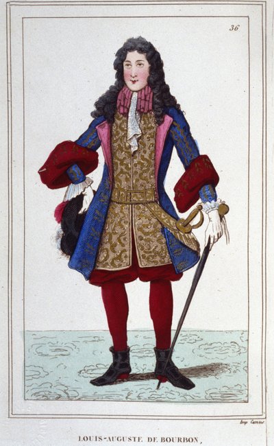 Louis Auguste de Bourbon, hertig av Maine (1670-1736). fransk prins. av Unknown artist