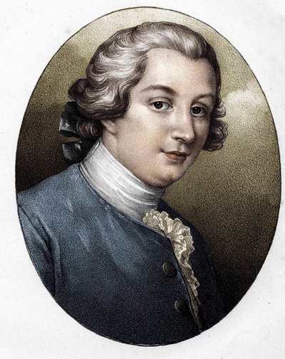 Louis Gresset (1709-1777), fransk författare. av Unknown artist