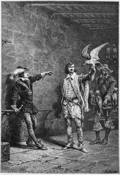 Ludvig XIII vid sexton år och hans favorit Albert de Luynes - i "Histoire de France"" från de mest avlägsna tiderna fram till 1789" av M. Guizot av Unknown artist