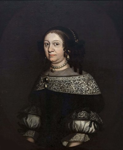 Louise Charlotte av Brandenburg, var en hertiginna gemål av Kurland - markgrevin Louise Charlotte av Brandenburg (1617-1676), hertiginna av Kurland, anonym. Olja på duk, 1600-talets andra hälft. Nationalmuseum Stockholm av Unknown artist