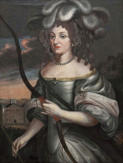 Louise Elisabeth de Courlande - hertiginna Louise Elisabeth av Kurland (1646-1690), landgravin av Hessen-Homburg, anonym. Olja på duk, 1600-talets andra hälft. Nationalmuseum Stockholm av Unknown artist