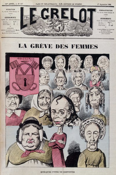 Louise Michel leder en kvinnostrejk av Unknown artist