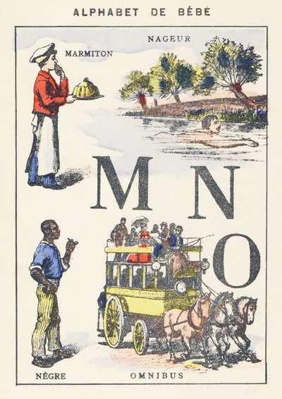 M N W: pott, simmare, negre, omnibus av Unknown artist