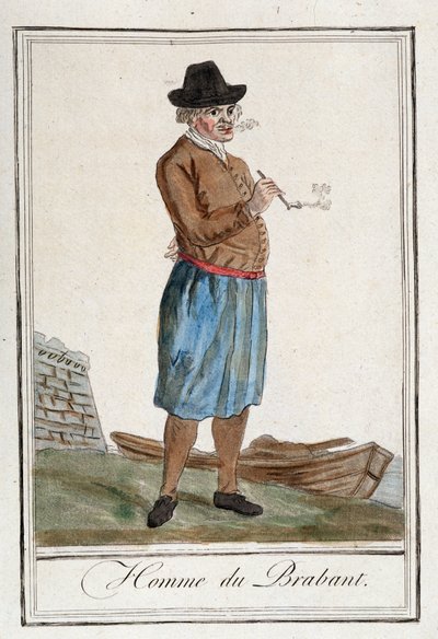 Man från Brabant (Belgien). av Unknown artist