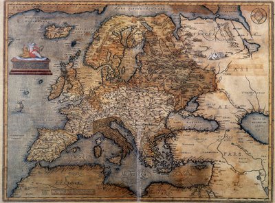 Karta över Europa av Unknown artist