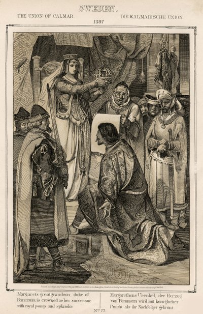 Margareta 1 av Danmark, Norge och Sverige (1353-1412) - Union of Kalmar (Calmar) 1397 - Union of Kalmar av Anonymous av Unknown artist