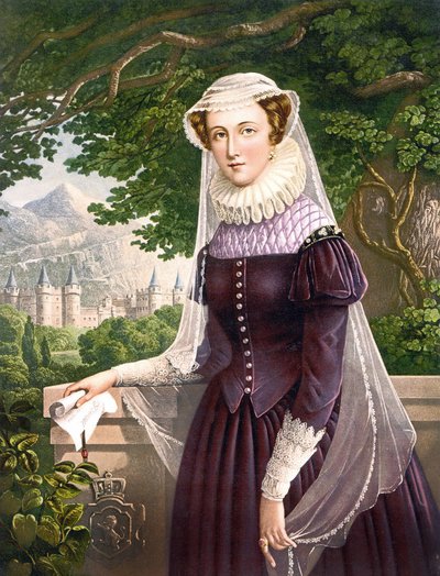 Marie Stuart drottning av Skottland (1542 -1587). av Unknown artist