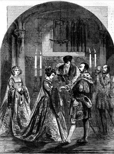 Äktenskap med Anne de Boleyn (Anna eller Ann Bolin och Anne Bullen av Unknown artist