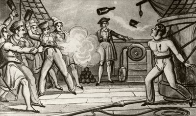 Massaker av kapten Skinner av Unknown artist