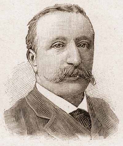 Medlemmar av Academy Francaise 1895: porträtt av Albert Sorel (1843-1906), fransk historiker. av Unknown artist