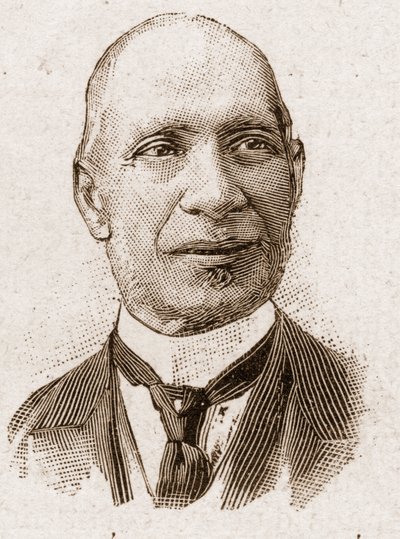 Medlemmar av Academy Francaise 1895: porträtt av Edouard Herve (1835-1899), fransk journalist och politiker. av Unknown artist