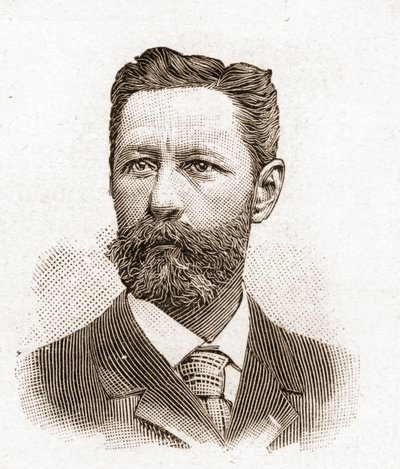 Medlemmar av Academy Francaise 1895: porträtt av Eugene-Melchior (Eugene Melchior) de Vogue (1848-1910), fransk författare. av Unknown artist
