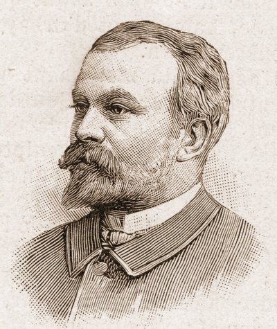 Medlemmar av Academy Francaise 1895: porträtt av Jules Lemaitre (1853-1914), dramatiker, dramatisk kritiker, essäist, litteraturhistoriker och fransk historieberättare. av Unknown artist