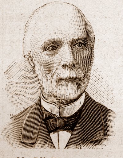Medlemmar av Academy Francaise 1895: porträtt av Louis Charles de Saulces de Freycinet (1828-1923), gruvingenjör, fysiker och fransk politiker. av Unknown artist