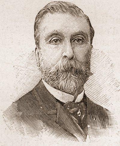 Medlemmar av Academy Francaise 1895: porträtt av Ludovic Halevy (1834-1908), fransk dramatiker, librettist och romanförfattare. av Unknown artist