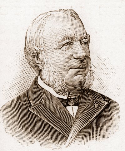 Medlemmar av Academy Francaise 1895: porträtt av Marie Louis Antoine Gaston Boissier (1823-1908), fransk historiker och filolog. av Unknown artist