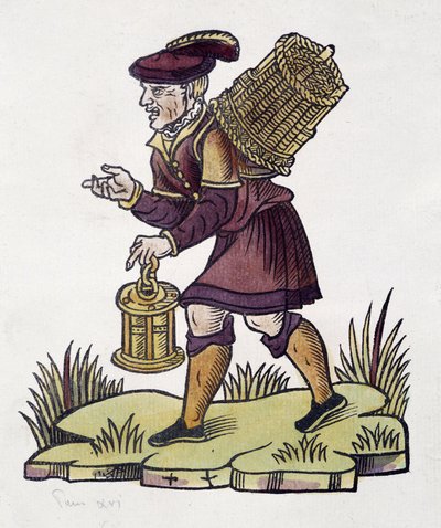 Köpman av glömt 1735 i Paris av Unknown artist