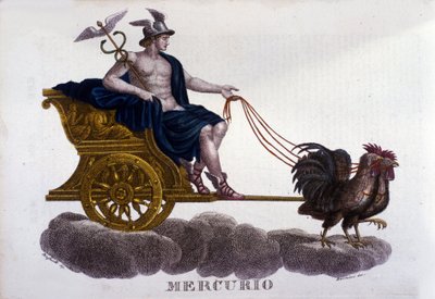 Merkurius. 1800-talsgravyr. av Unknown artist