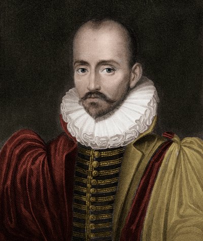 Michel Eyquem de Montaigne 1533-1592 - gravyr - 1800-talet av Unknown artist