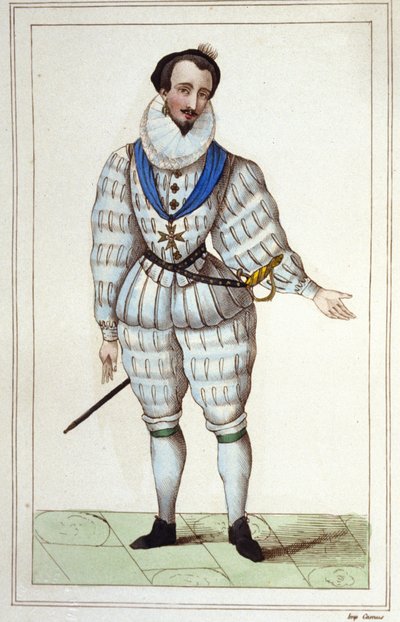 Mignon av Henri III. gravyr från 1830 av Unknown artist
