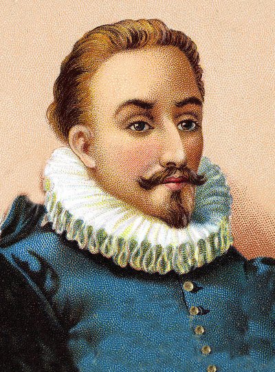 Miguel de Cervantes Saavedra 1547-1616 - Porträtt av Miguel de Cervantes (1547-1616), spansk poet och dramatiker av Unknown artist