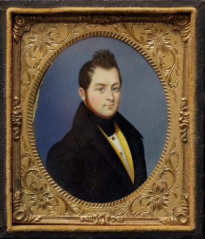Miniatyrporträtt av Camillo Benso, greve av Cavour (målning av Unknown artist