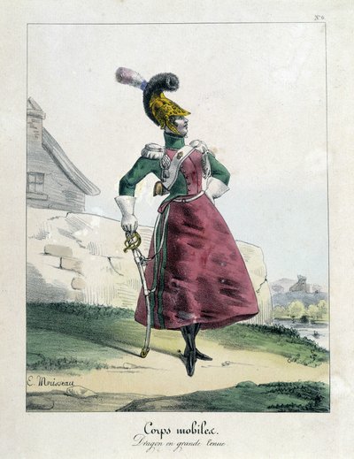 Kommunens mobila kropp: drakvinna i stor outfit. av Unknown artist