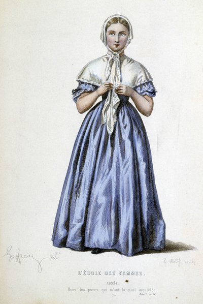Molières kvinnoskola: Agnès av Unknown artist