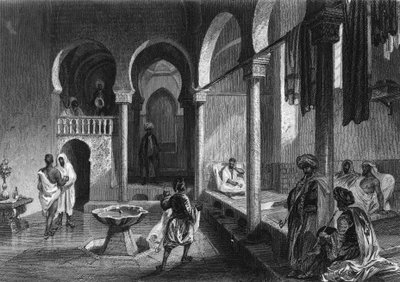 Moriskt bad i Alger av Unknown artist