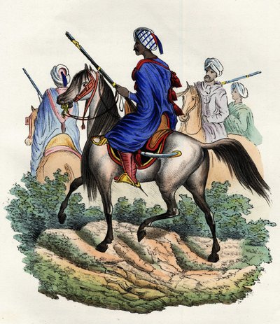 Moriska gendarmer anklagade av polisen i Alger av den franska armén i Afrika, utbildade 1831 och upplöstes 1841. I "" Storia d