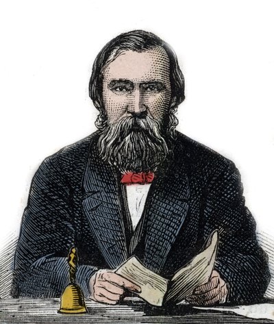 Moritz Lazarus - engelsk filosof, psykolog (1824-1903) - av Unknown artist