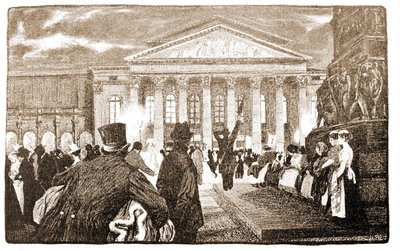 Münchens teater, Hoftheater. 1800-talet. av Unknown artist