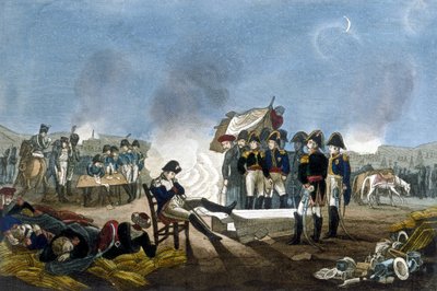 Napoleon I Bonaparte sov i bivacken på tröskeln till slaget vid Austerlitz den 1 december 1805. av Unknown artist