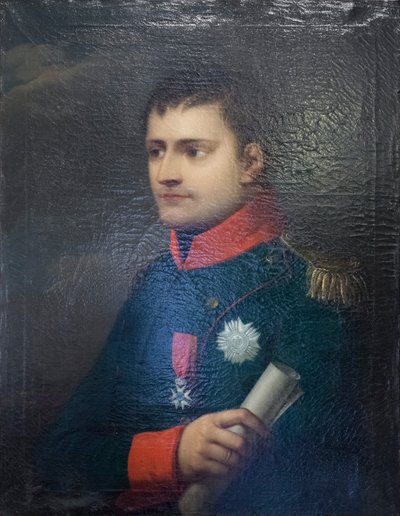 Napoleon I, kejsare av franskan och kung av Italien, tidigt 1800-tal (olja på duk) av Unknown artist