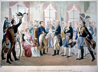 Napoleon utropades till kejsare 1804. av Unknown artist