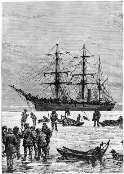 Nares Georges S., En resa till polarhavet, Paris: Hachette av Unknown artist