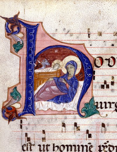 Nativity. 1300-talskör. av Unknown artist