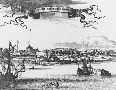 New Amsterdam (New York), gravyr av Unknown artist