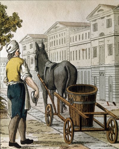 Gammal handel: mjölkmannen (Litografi av Unknown artist