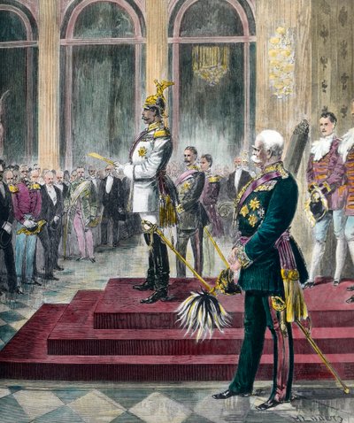 Invigningstal för Riksdagen av Vilhelm II den 6 maj av Unknown artist