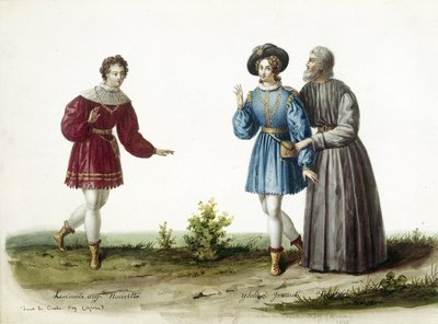 Operasångaren Adolphe Nourrit (till vänster) i rollen som greve d