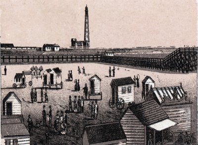 Oostende (Osten), Belgien: utsikt över de östliga baden och hamnen (hamn, hamn). i "" Världen illustrerar 168 vyer"" Odaterat (slutet av 1800-talet) av Unknown artist