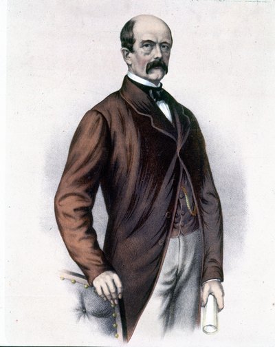 Otto, Prins von Bismarck (1815 - 1898), tysk statsman. av Unknown artist