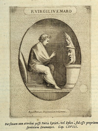 P. Virgil S. Maro i " "Patterns of Cameos or Stone" av Unknown artist