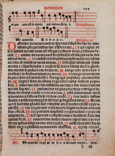 Sida i liturgiboken "The Priestly Book" av Castellini av Unknown artist